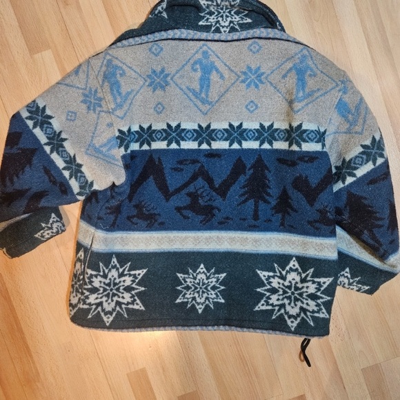 Vintage Wool Blend Ski Pullover Jacket Coat Sweater L.L. Bean Women’s Large - Picture 2 of 3